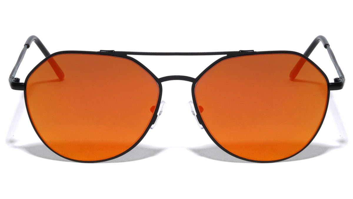 Aviators Flat Color Mirror Fashion Sunglasses Wholesale