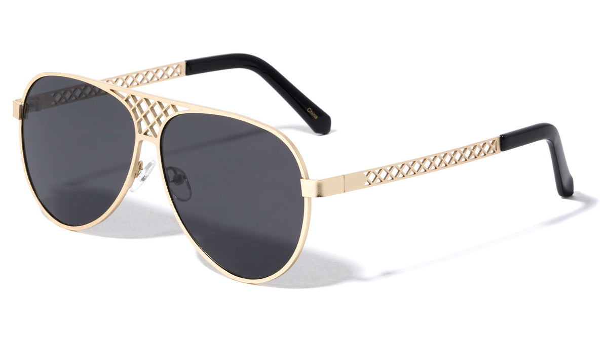 Aviators Wire Mesh Fashion Wholesale Sunglasses