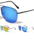 Rimless Aviators Color Mirror Wholesale Sunglasses