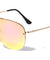 Rimless Aviators Color Mirror Wholesale Sunglasses