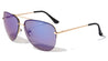 Rimless Aviators Color Mirror Extended Nose Bridge Wholesale Sunglasses