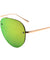 Rimless Aviators Color Mirror Stylized Nose Bridge Fashion Wholesale Sunglasses