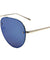 Rimless Aviators Color Mirror Stylized Nose Bridge Fashion Wholesale Sunglasses