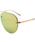 Rimless Aviators Color Mirror Stylized Nose Bridge Fashion Wholesale Sunglasses