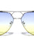 Aviators Oceanic Color Lens Fashion Top Brow Bar Sunglasses Wholesale