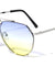 Aviators Oceanic Color Lens Fashion Top Brow Bar Sunglasses Wholesale