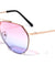 Aviators Oceanic Color Lens Fashion Top Brow Bar Sunglasses Wholesale