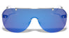 Rimless Solid One Piece Color Mirror Lens Bulk Sunglasses