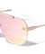 Rimless Solid One Piece Color Mirror Lens Bulk Sunglasses