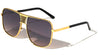 Squared Aviators Front Grille Fashion Wholesale Sunglasses