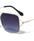 Squared Rimless Aviators Wholesale Sunglasses
