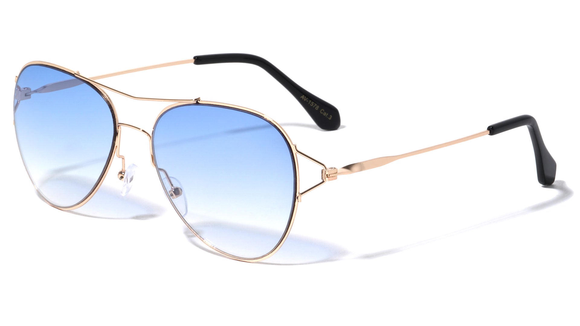 M10876 Rimless Aviator Wholesale Fashion Sunglasses - Frontier Fashion, Inc.