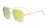 Squared Aviators Color Mirror Lens Wholesale Bulk Sunglasses