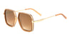 Squared Aviators Color Mirror Lens Wholesale Bulk Sunglasses
