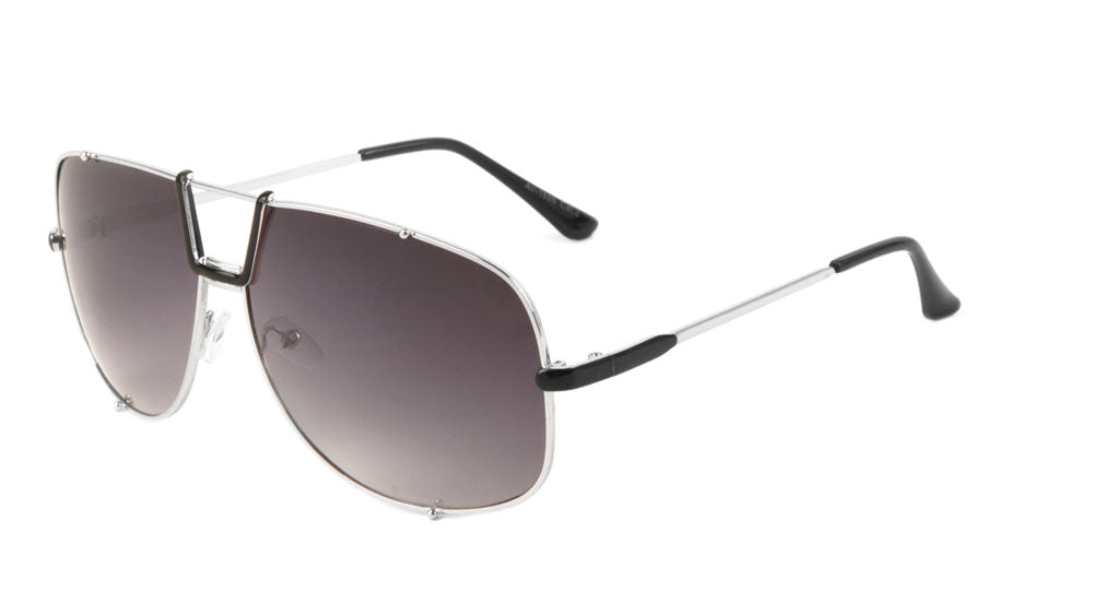 Aviators Black Accent Fashion Sunglasses Wholesale