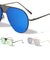 Front Grille Color Mirror Aviators Wholesale Sunglasses