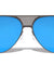 Front Grille Color Mirror Aviators Wholesale Sunglasses