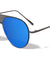 Front Grille Color Mirror Aviators Wholesale Sunglasses