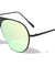 Front Grille Color Mirror Aviators Wholesale Sunglasses