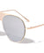 Front Grille Color Mirror Aviators Wholesale Sunglasses