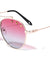 Star Studded Oceanic Color Aviators Wholesale Sunglasses