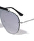 Top Bar Rimless Solid One Piece Lens Aviators Wholesale Sunglasses