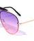 Top Bar Rimless Solid One Piece Oceanic Color Lens Wholesale Sunglasses