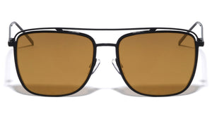 Squared Aviators Curved Brow Bar Fashion Wholesale Sunglasses