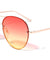 Rimless Oceanic Color Aviators Wholesale Bulk Sunglasses