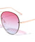 Rimless Oceanic Color Aviators Wholesale Bulk Sunglasses