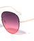 Rimless Oceanic Color Aviators Wholesale Bulk Sunglasses