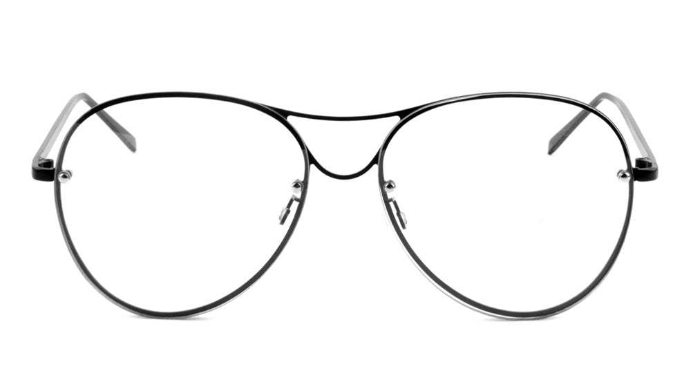 Rimless Clear Lens Aviators Wholesale Bulk Glasses