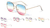 Triple Oceanic Color Tapered Aviators Wholesale Sunglasses