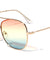 Triple Oceanic Color Tapered Aviators Wholesale Sunglasses