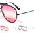 Triple Oceanic Color Solid One Piece Lens Top Bar Aviators Wholesale Sunglasses