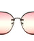 Rimless Triple Oceanic Color Cat Eye Bulk Sunglasses