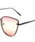 Rimless Triple Oceanic Color Cat Eye Bulk Sunglasses