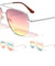 Triple Oceanic Color Aviators Wholesale Sunglasses