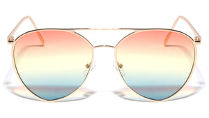 Triple Oceanic Color Diamond Aviators Bulk Sunglasses