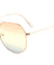 Triple Oceanic Color Lens Curved Brow Aviators Wholesale Sunglasses
