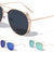 Shield Aviators Color Mirror Sunglasses Wholesale