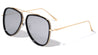 Color Mirror Engraved Aviators Fashion Wholesale Sunglasses