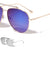 Top Bar Aviators Color Mirror Sunglasses Wholesale