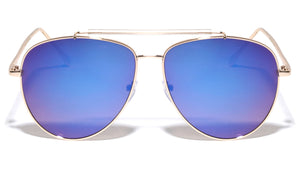 Top Bar Aviators Color Mirror Sunglasses Wholesale