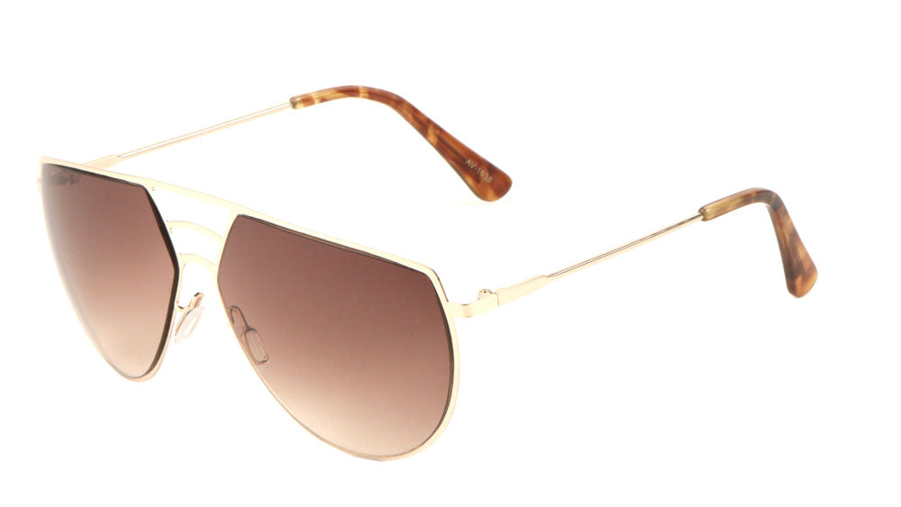 Angled Aviators Fashion Wholesale Sunglasses