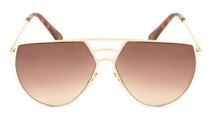 Angled Aviators Fashion Wholesale Sunglasses