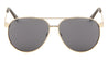 Flat Fin Temple Aviators Sunglasses Wholesale