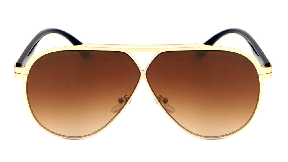 Aviators Color Mirror Triangular Cutout Sunglasses Wholesale