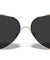 Gold Black Loop Frame Aviators Wholesale Sunglasses