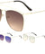 Top Bar Thin Frame Aviators Sunglasses Wholesale